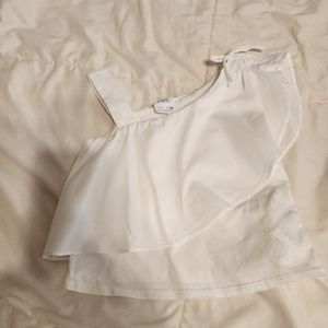 Zara girls ruffle one shoulder tank size 7